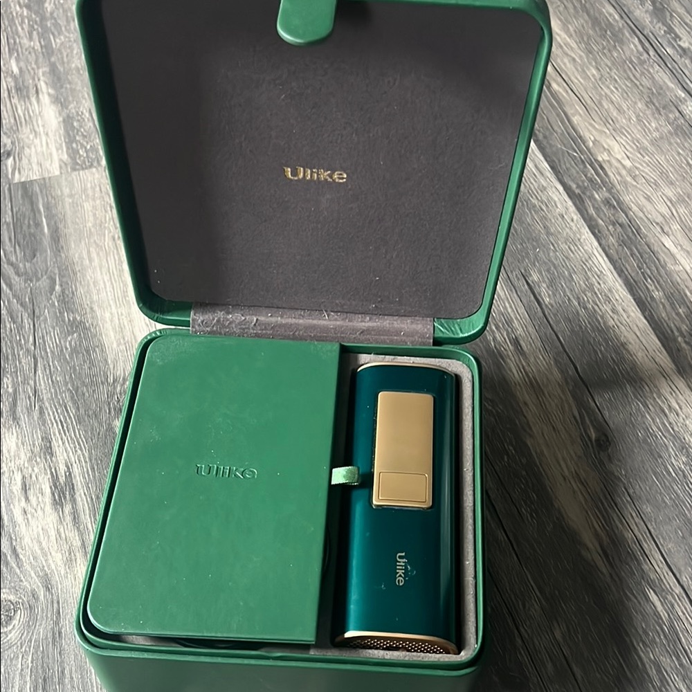 Green and Gold Electronic Device